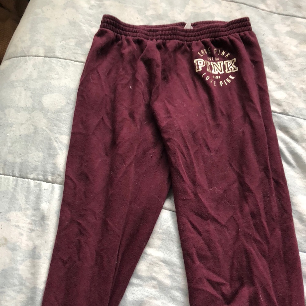 Maroon pink sweats